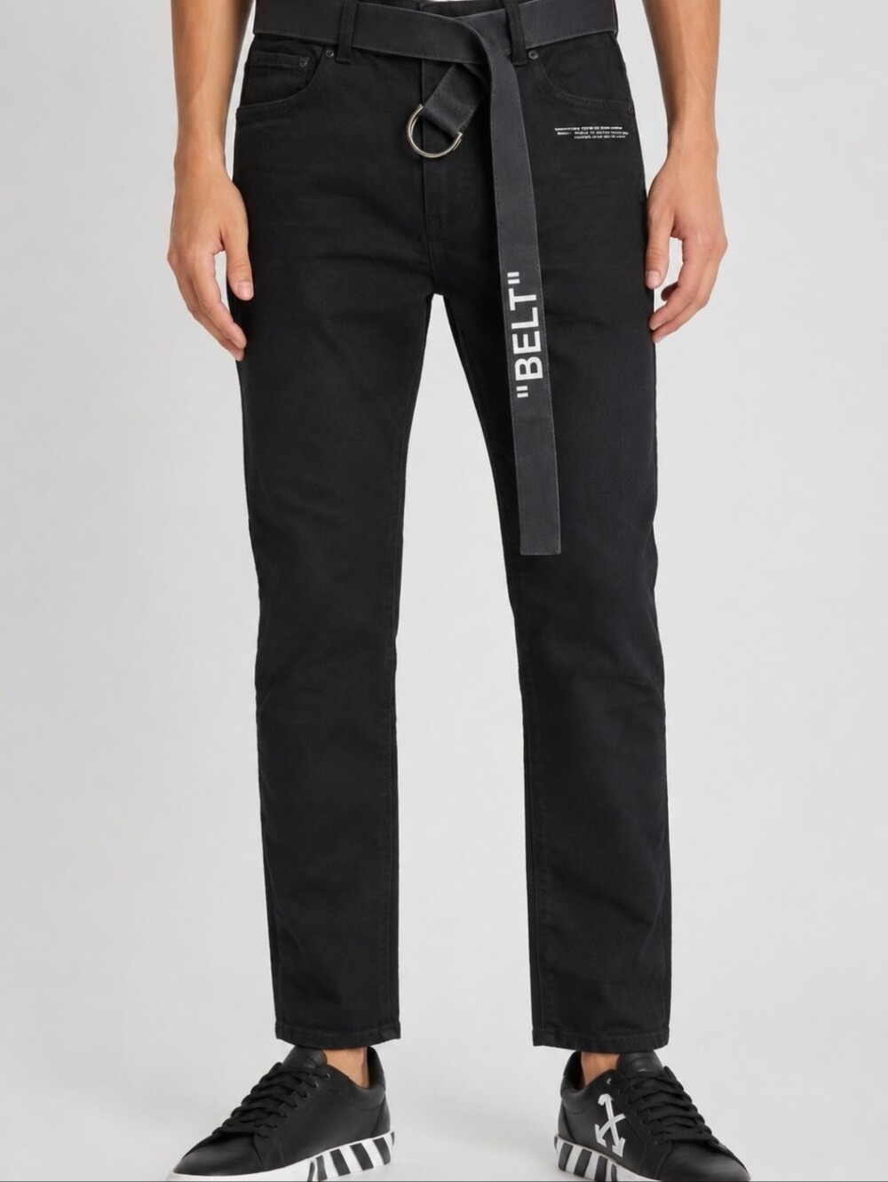 Off-White c/o Virgil Abloh Slim Low Crotch Jeans – Black – Size 32 – New With Ta